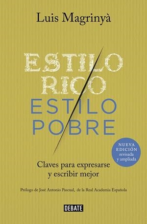 ESTILO RICO, ESTILO POBRE | 9788418619540 | MAGRINYÀ, LUIS | Galatea Llibres | Librería online de Reus, Tarragona | Comprar libros en catalán y castellano online
