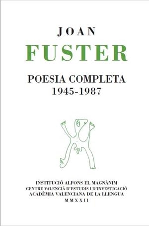 POESIA COMPLETA 1945-1987 | 9788478229178 | FUSTER, JOAN | Galatea Llibres | Llibreria online de Reus, Tarragona | Comprar llibres en català i castellà online