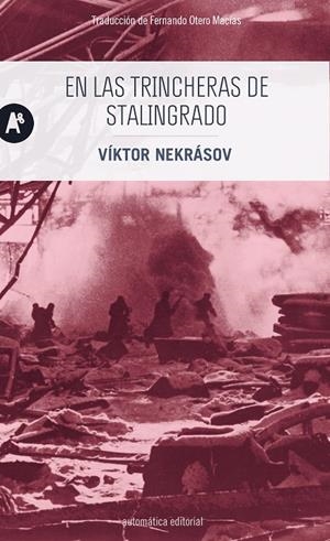 EN LAS TRINCHERAS DE STALINGRADO | 9788415509714 | NEKRÁSOV, VÍKTOR | Galatea Llibres | Llibreria online de Reus, Tarragona | Comprar llibres en català i castellà online
