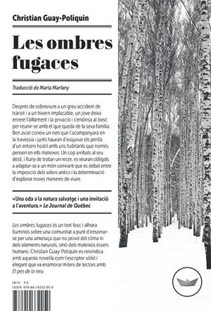 LES OMBRES FUGACES | 9788419332059 | GUAY-POLIQUIN, CHRISTIAN | Galatea Llibres | Llibreria online de Reus, Tarragona | Comprar llibres en català i castellà online