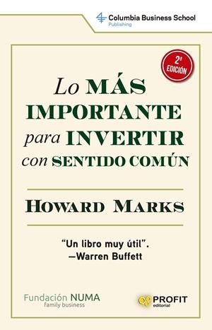 LO MÁS IMPORTANTE PARA INVERTIR CON SENTIDO COMÚN NE | 9788419212306 | MARKS, HOWARD | Galatea Llibres | Librería online de Reus, Tarragona | Comprar libros en catalán y castellano online