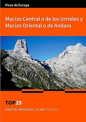 MAPA DEL MACIZO CENTRAL DE LOS URRIELES. PICOS DE EUROPA | 9788483215425 | Galatea Llibres | Llibreria online de Reus, Tarragona | Comprar llibres en català i castellà online