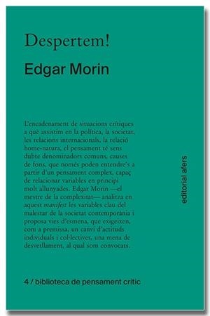 DESPERTEM! | 9788418618406 | MORIN, EDGAR | Galatea Llibres | Librería online de Reus, Tarragona | Comprar libros en catalán y castellano online