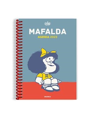 AGENDA MAFALDA 2023 ANILLADA COLUMNAS AZUL | 9789878935188 | Galatea Llibres | Librería online de Reus, Tarragona | Comprar libros en catalán y castellano online