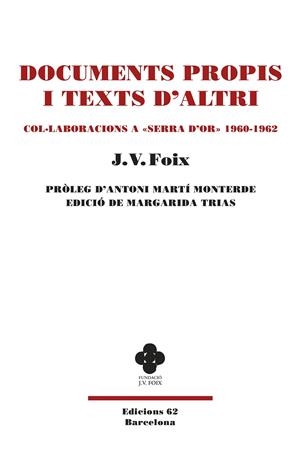 DOCUMENTS PROPIS I TEXTS D'ALTRI | 9788429780802 | FOIX I MAS, J. V. | Galatea Llibres | Llibreria online de Reus, Tarragona | Comprar llibres en català i castellà online