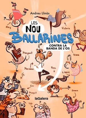 LES NOU BALLARINES 1. CONTRA LA BANDA DE L'OS | 9788424674465 | LLINÀS DURAN, ANDREU | Galatea Llibres | Llibreria online de Reus, Tarragona | Comprar llibres en català i castellà online
