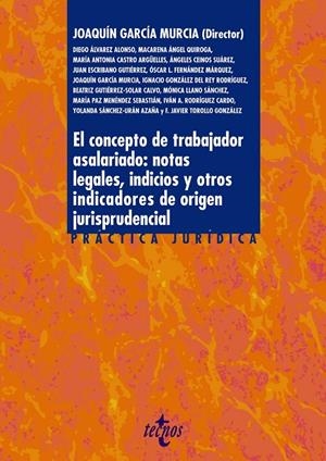 EL CONCEPTO DE TRABAJADOR ASALARIADO: NOTAS LEGALES, INDICIOS Y OTROS INDICADORE | 9788430987115 | VV.AA. | Galatea Llibres | Librería online de Reus, Tarragona | Comprar libros en catalán y castellano online