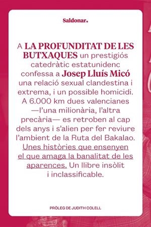 LA PROFUNDITAT DE LES BUTXAQUES | 9788419571069 | MICÓ, JOSEP LLUÍS | Galatea Llibres | Librería online de Reus, Tarragona | Comprar libros en catalán y castellano online
