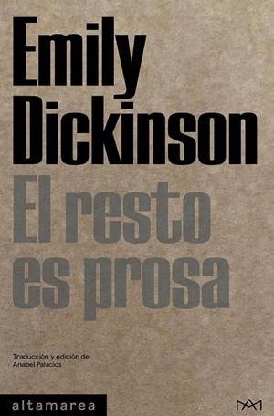 EL RESTO ES PROSA | 9788419583192 | DICKINSON, EMILY | Galatea Llibres | Llibreria online de Reus, Tarragona | Comprar llibres en català i castellà online