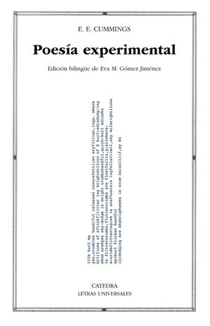 POESÍA EXPERIMENTAL | 9788437645698 | CUMMINGS, E.E. | Galatea Llibres | Llibreria online de Reus, Tarragona | Comprar llibres en català i castellà online