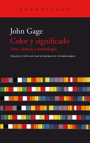 COLOR Y SIGNIFICADO | 9788419036407 | GAGE, JOHN | Galatea Llibres | Llibreria online de Reus, Tarragona | Comprar llibres en català i castellà online