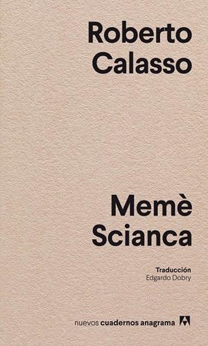 MEMÈ SCIANCA | 9788433918222 | CALASSO, ROBERTO | Galatea Llibres | Llibreria online de Reus, Tarragona | Comprar llibres en català i castellà online