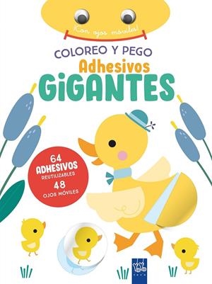 COLOREO Y PEGO ADHESIVOS GIGANTES. PATO | 9788408266396 | YOYO | Galatea Llibres | Librería online de Reus, Tarragona | Comprar libros en catalán y castellano online