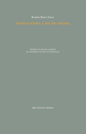 ANOTACIONES A PIE DE PÁGINA | 9788419633248 | BASCUÑANA, RAMÓN | Galatea Llibres | Librería online de Reus, Tarragona | Comprar libros en catalán y castellano online