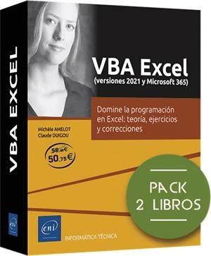 VBA EXCEL VERSIONES 2021 Y MICROSOFT 365 PACK 2 LIBROS | 9782409040726 | AMELOT, MICHELE / CLAUDE DUIGOU | Galatea Llibres | Llibreria online de Reus, Tarragona | Comprar llibres en català i castellà online