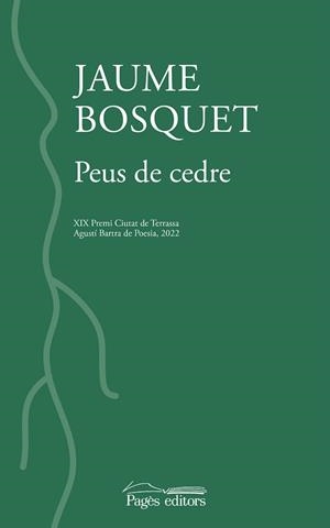 PEUS DE CEDRE | 9788413034669 | BOSQUET PAREDES, JAUME | Galatea Llibres | Llibreria online de Reus, Tarragona | Comprar llibres en català i castellà online