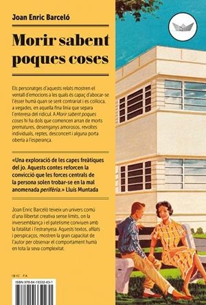 MORIR SABENT POQUES COSES | 9788419332431 | BARCELÓ, JOAN ENRIC | Galatea Llibres | Llibreria online de Reus, Tarragona | Comprar llibres en català i castellà online