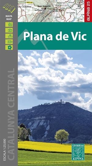 PLANA DE VIC 1:25.000 MAPA | 9788480909921 | Galatea Llibres | Llibreria online de Reus, Tarragona | Comprar llibres en català i castellà online