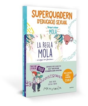 PACK APREN AMB MENSTRUITA (LA REGLA MOLA + SUPERQUADERN D'EDUCACIÓ SEXUAL) | 9788419975065 | SALVIA, ANNA | Galatea Llibres | Llibreria online de Reus, Tarragona | Comprar llibres en català i castellà online