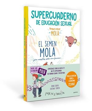 PACK APRENDE CON MENSTRUITA (EL SEMEN MOLA + SUPERCUADERNO DE EDUCACIÓN SEXUAL) | 9788419975058 | SALVIA, ANNA | Galatea Llibres | Llibreria online de Reus, Tarragona | Comprar llibres en català i castellà online