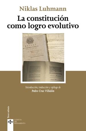 LA CONSTITUCIÓN COMO LOGRO EVOLUTIVO | 9788430989706 | LUHMANN, NIKLAS/CRUZ VILLALÓN, PEDRO | Galatea Llibres | Llibreria online de Reus, Tarragona | Comprar llibres en català i castellà online