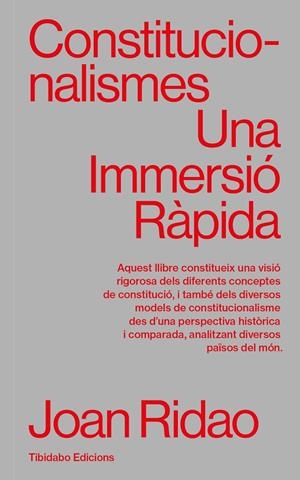 CONSTITUCIONALISMES | 9788410013124 | RIDAO, JOAN | Galatea Llibres | Llibreria online de Reus, Tarragona | Comprar llibres en català i castellà online