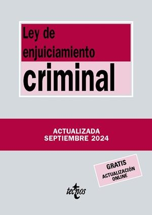 LEY DE ENJUICIAMIENTO CRIMINAL 2024 | 9788430991099 | Galatea Llibres | Llibreria online de Reus, Tarragona | Comprar llibres en català i castellà online