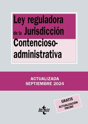LEY REGULADORA DE LA JURISDICCIÓN CONTENCIOSO-ADMINISTRATIVA 2024 | 9788430990894 | Galatea Llibres | Llibreria online de Reus, Tarragona | Comprar llibres en català i castellà online