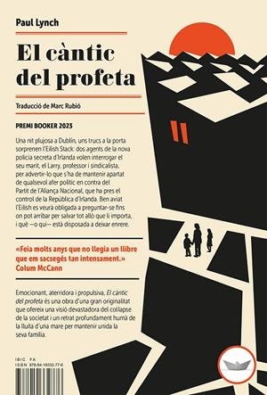 EL CÀNTIC DEL PROFETA | 9788419332776 | LYNCH, PAUL | Galatea Llibres | Llibreria online de Reus, Tarragona | Comprar llibres en català i castellà online