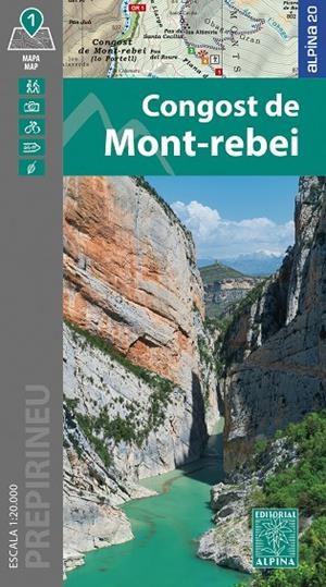 CONGOST DE MONT-REBEI MAPA 1:20.000 | 9788470111440 | Galatea Llibres | Llibreria online de Reus, Tarragona | Comprar llibres en català i castellà online