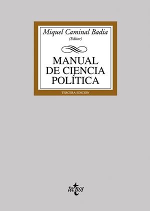 MANUAL DE CIENCIA POLITICA | 9788430944392 | CAMINAL BADIA, MIGUEL | Galatea Llibres | Llibreria online de Reus, Tarragona | Comprar llibres en català i castellà online