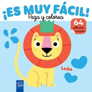 ES MUY FÁCIL! PEGA Y COLOREA. LEÓN | 9788408295655 | YOYO | Galatea Llibres | Librería online de Reus, Tarragona | Comprar libros en catalán y castellano online