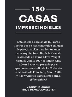 150 CASAS IMPRESCINDIBLES | 9788419043641 | JACINTHE GIGOU | Galatea Llibres | Llibreria online de Reus, Tarragona | Comprar llibres en català i castellà online