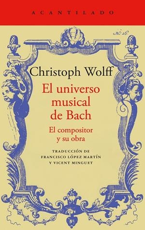 EL UNIVERSO MUSICAL DE BACH | 9788419958532 | WOLFF, CHRISTOPH | Galatea Llibres | Llibreria online de Reus, Tarragona | Comprar llibres en català i castellà online