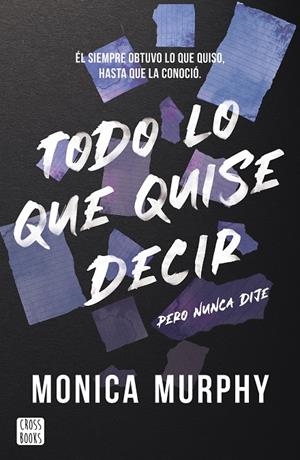TODO LO QUE QUISE DECIR, PERO NUNCA DIJE | 9788408300793 | MURPHY, MONICA | Galatea Llibres | Librería online de Reus, Tarragona | Comprar libros en catalán y castellano online