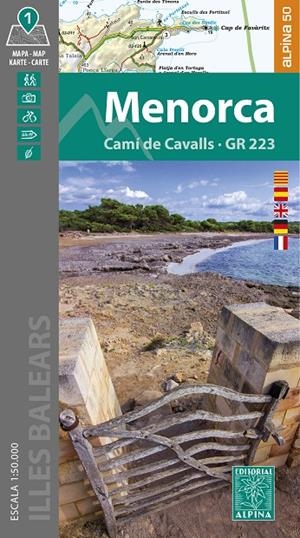 MENORCA - CAMÍ DE CAVALLS GR-223 1:50.000 | 9788470111648 | Galatea Llibres | Llibreria online de Reus, Tarragona | Comprar llibres en català i castellà online