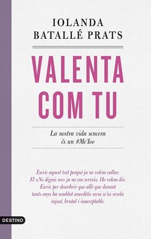 VALENTA COM TU | 9788419734235 | BATALLÉ PRATS, IOLANDA | Galatea Llibres | Librería online de Reus, Tarragona | Comprar libros en catalán y castellano online
