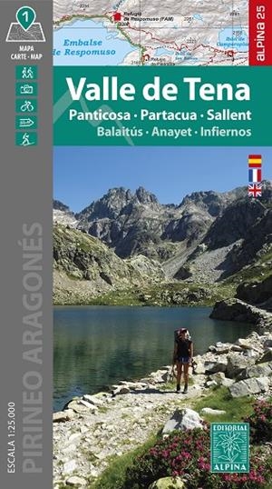 VALLE DE TENA - PANTICOSA, PARTACUA, SALLENT MAPA | 9788470111723 | Galatea Llibres | Llibreria online de Reus, Tarragona | Comprar llibres en català i castellà online