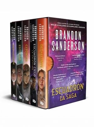 ESTUCHE ESCUADRÓN (CONTIENE: ESCUADRÓN | ESTELAR | CITÓNICA | ESCUADRÓN CIELO | DESAFIANTE) | 9788413149608 | SANDERSON, BRANDON | Galatea Llibres | Llibreria online de Reus, Tarragona | Comprar llibres en català i castellà online