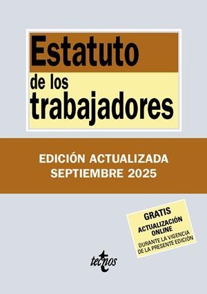 ESTATUTO DE LOS TRABAJADORES SEPTIEMBRE 2025 | 9788430993062 | Galatea Llibres | Llibreria online de Reus, Tarragona | Comprar llibres en català i castellà online