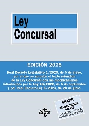 LEY CONCURSAL SEPTIEMBRE 2025 | 9788430993192 | Galatea Llibres | Llibreria online de Reus, Tarragona | Comprar llibres en català i castellà online