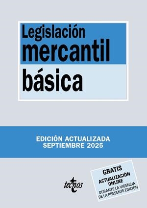 LEGISLACIÓN MERCANTIL BÁSICA SEPTIEMBRE 2025 | 9788430993116 | Galatea Llibres | Llibreria online de Reus, Tarragona | Comprar llibres en català i castellà online