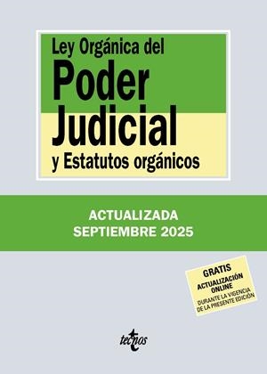 LEY ORGÁNICA DEL PODER JUDICIAL SEPTIEMBRE 2025 | 9788430993055 | Galatea Llibres | Llibreria online de Reus, Tarragona | Comprar llibres en català i castellà online