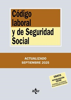 CÓDIGO LABORAL Y DE SEGURIDAD SOCIAL SEPTIEMBRE 2025 | 9788430993208 | Galatea Llibres | Llibreria online de Reus, Tarragona | Comprar llibres en català i castellà online