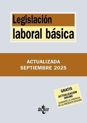 LEGISLACIÓN LABORAL BÁSICA SEPTIEMBRE 2025 | 9788430993130 | Galatea Llibres | Llibreria online de Reus, Tarragona | Comprar llibres en català i castellà online