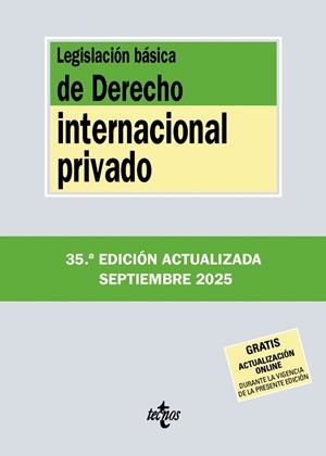 LEGISLACIÓN BÁSICA DE DERECHO INTERNACIONAL PRIVADO SEPTIEMBRE 2025 | 9788430993031 | Galatea Llibres | Llibreria online de Reus, Tarragona | Comprar llibres en català i castellà online