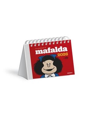 MAFALDA 2026 CALENDARIO ESCRITORIO ROJO | 9786316693181 | QUINO | Galatea Llibres | Llibreria online de Reus, Tarragona | Comprar llibres en català i castellà online