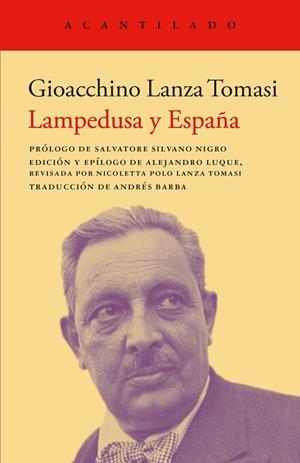 LAMPEDUSA Y ESPAÑA | 9788419958891 | LAMZA TOMASI, GIOACCHINO | Galatea Llibres | Llibreria online de Reus, Tarragona | Comprar llibres en català i castellà online