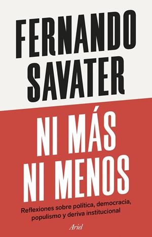 NI MÁS NI MENOS | 9788434439818 | SAVATER, FERNANDO | Galatea Llibres | Llibreria online de Reus, Tarragona | Comprar llibres en català i castellà online