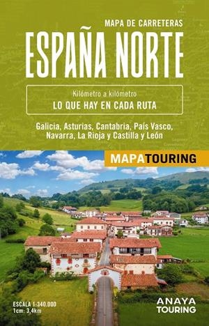 MAPA DE CARRETERAS DE ESPAÑA NORTE 1:340.000 | 9788491589976 | ANAYA TOURING | Galatea Llibres | Llibreria online de Reus, Tarragona | Comprar llibres en català i castellà online
